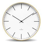 Wood Wall Clock - Natural / White