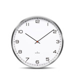 One Wall Clock - Brushed Stainless Steel