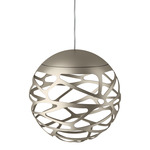 Kelly Cluster Pendant - Champagne Gold / Milk White