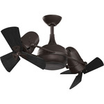 Dagny Wood Ceiling Fan - Textured Bronze / Matte Black