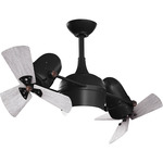 Dagny Wood Ceiling Fan - Matte Black / Barn Wood