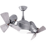 Dagny Wood Ceiling Fan - Brushed Nickel / Barn Wood