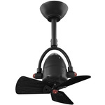 Diane Wood Ceiling Fan - Matte Black / Matte Black