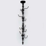 Bottle Chandelier - Polished Chrome / Black