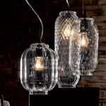 Lume Pendant - Polished Chrome / Clear