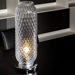 Lume Large Table Lamp - Polished Chrome / Clear