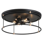 Westchester County Flush Ceiling Light Fixture - Sand Coal