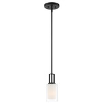 Parsons Studio Mini Pendant - Sand Coal / Etched White