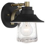 Westfield Manor Wall Sconce - Sand Coal / Clear Seeded