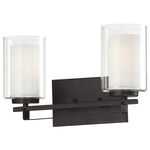 Parsons Studio Bathroom Vanity Light - Sand Coal / Etched White