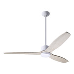 Arbor DC Ceiling Fan - Gloss White / Whitewash