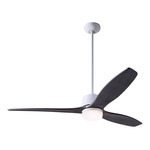 Arbor DC Ceiling Fan - Gloss White / Ebony