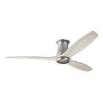 Arbor DC Flush Ceiling Fan - Graphite / Whitewash