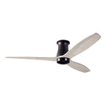 Arbor DC Flush Ceiling Fan - Dark Bronze / Whitewash