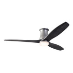 Arbor DC Flush Ceiling Fan - Graphite / Ebony