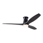 Arbor DC Flush Ceiling Fan - Dark Bronze / Ebony