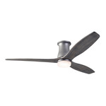 Arbor DC Flush Ceiling Fan - Graphite / Graywash