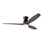 Arbor DC Flush Ceiling Fan - Dark Bronze / Graywash