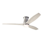 Arbor DC Flush Ceiling Fan - Graphite / Whitewash