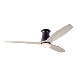 Arbor DC Flush Ceiling Fan - Dark Bronze / Whitewash