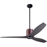 LeatherLuxe DC Ceiling Fan - Dark Bronze / Chocolate / Ebony