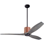 LeatherLuxe DC Ceiling Fan - Dark Bronze / Tan / Graywash