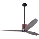 LeatherLuxe DC Ceiling Fan - Dark Bronze / Chocolate / Graywash