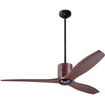 LeatherLuxe DC Ceiling Fan - Dark Bronze / Chocolate / Mahogany