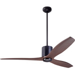 LeatherLuxe DC Ceiling Fan - Dark Bronze / Black / Mahogany