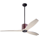 LeatherLuxe DC Ceiling Fan - Dark Bronze / Chocolate / Whitewash