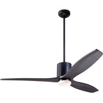 LeatherLuxe DC Ceiling Fan - Dark Bronze / Black / Ebony