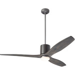 LeatherLuxe DC Ceiling Fan - Graphite / Gray / Graywash