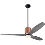 LeatherLuxe DC Ceiling Fan - Dark Bronze / Tan / Graywash