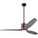 LeatherLuxe DC Ceiling Fan - Dark Bronze / Chocolate / Graywash