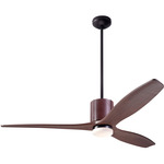 LeatherLuxe DC Ceiling Fan - Dark Bronze / Chocolate / Mahogany