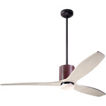 LeatherLuxe DC Ceiling Fan - Dark Bronze / Chocolate / Whitewash