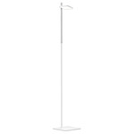 Talia Floor Lamp - White / Silver