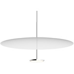 Sky Dome Pendant - Polished Aluminum / Matte White