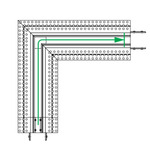 TruTrack Dual Source L Connector - White