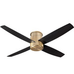 Oslo Hugger Ceiling Fan - Aged Brass