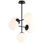 Nebula Chandelier - Black / Opal