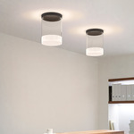 Guise Ceiling Light - Graphite / Clear