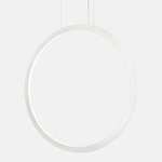 Circular Vertical Pendant - White