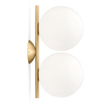 IC Double Wall / Ceiling Light - Brass / Opal