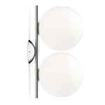 IC Double Wall / Ceiling Light - Chrome / Opal