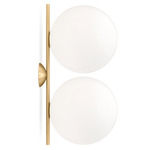 IC Double Wall / Ceiling Light - Brass / Opal