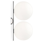 IC Double Wall / Ceiling Light - Chrome / Opal