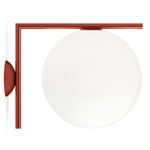 IC Wall / Ceiling Light - Red Burgundy / Opal