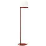 IC Floor Lamp - Red Burgundy / Opal