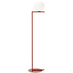 IC Floor Lamp - Red Burgundy / Opal